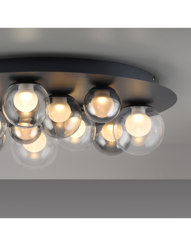 Paul Neuhaus Pure Popup Lampa Sufitowa Szara 6588-15