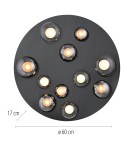 Paul Neuhaus Pure Popup Lampa Sufitowa Szara 6588-15