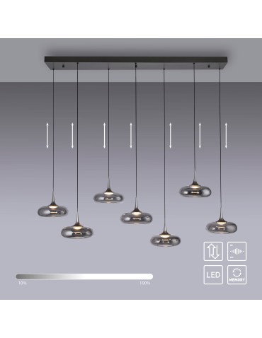 Paul Neuhaus Posh Lampa Wisząca Szara 15695-15 - produkt 2