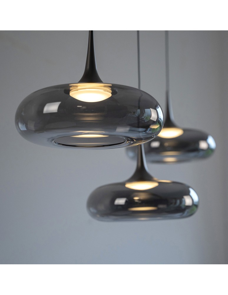 Paul Neuhaus Posh Lampa Wisząca Szara 15695-15