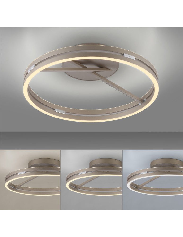 Paul Neuhaus Pure Loop Lampa Sufitowa Brązowa 6552-97