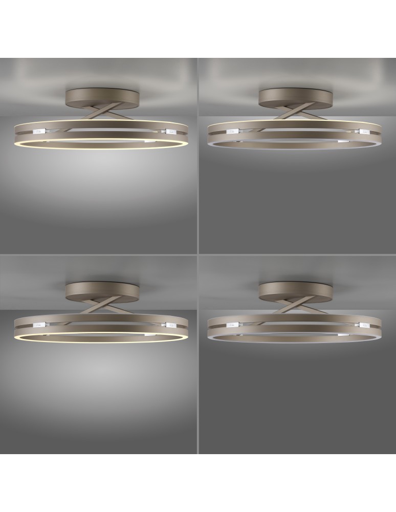 Paul Neuhaus Pure Loop Lampa Sufitowa Brązowa 6552-97