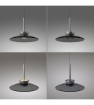 Paul Neuhaus Pure Moon Lampa Wisząca Szara 2191-15