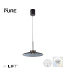 Paul Neuhaus Pure E-Moon Lampa Wisząca Szara 2195-15