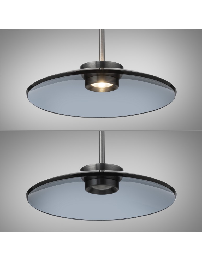 Paul Neuhaus Pure Moon Lampa Wisząca Szara 2194-15