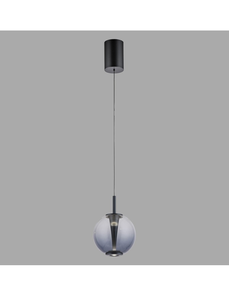 Paul Neuhaus Pure Infinity Lampa Wisząca Szara 2220-15