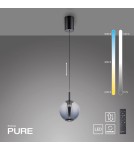 Paul Neuhaus Pure Infinity Lampa Wisząca Szara 2220-15