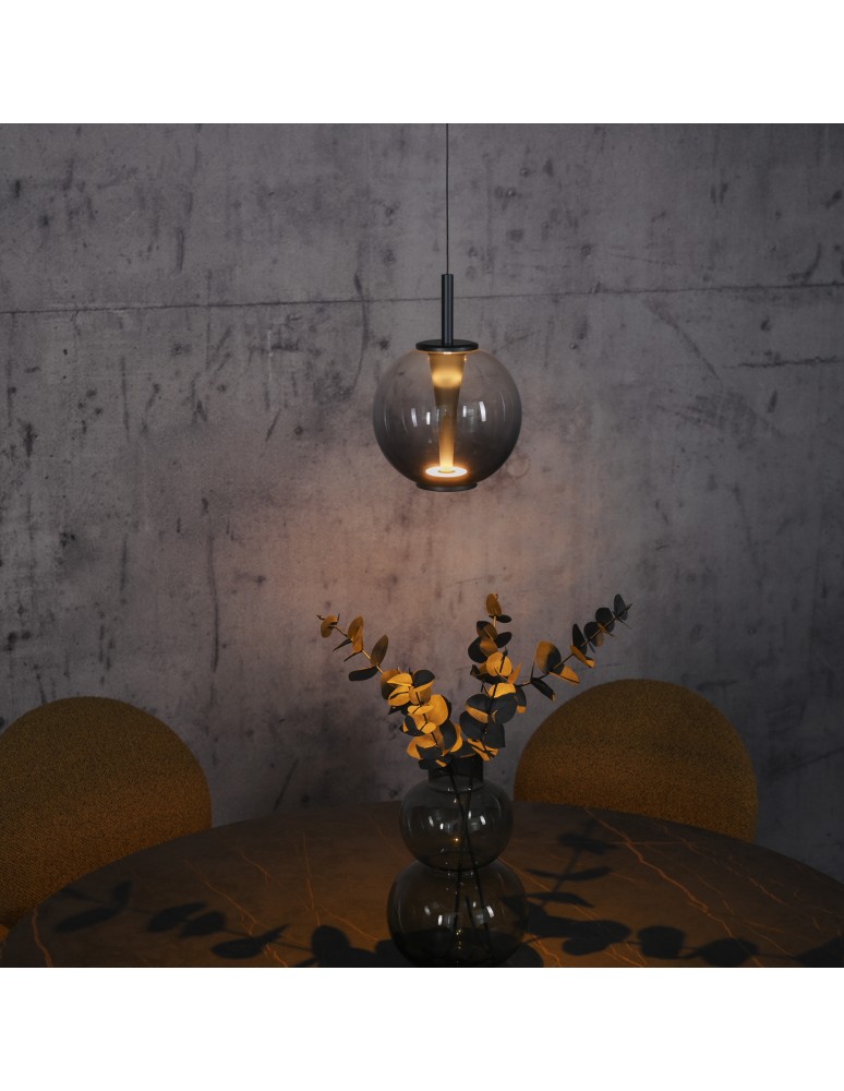 Paul Neuhaus Pure Infinity Lampa Wisząca Szara 2220-15