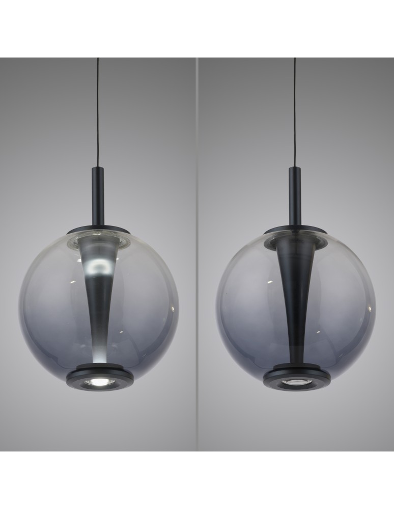 Paul Neuhaus Pure Infinity Lampa Wisząca Szara 2220-15