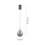Paul Neuhaus Pure Infinity Lampa Wisząca Brązowa 2220-97