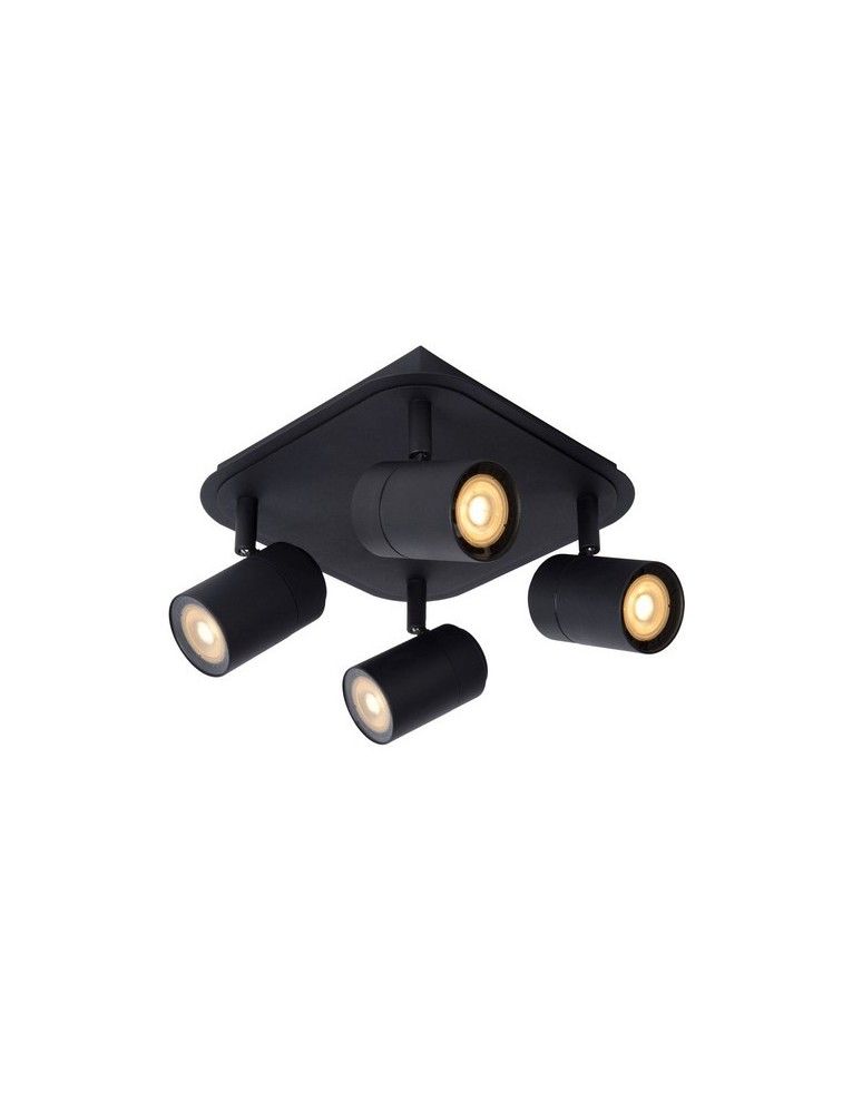 Spotlight ceiling lamps - Lucide LENNERT Wall-mounted 4xGU10 black 26958/20/30 - product kolory-swiatla.pl 1
