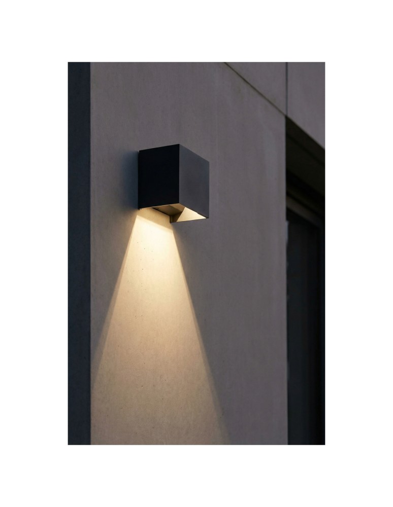 Outdoor wall lamps - Azzardo GAMBINO XL WALL IP65 3000K DGR Ścienna/Kinkiet Zewnętrzna Ciemny Szary Mat AZ7092 - product kolory-swiatla.pl 3