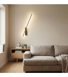 Designer wall lamps - Azzardo CASTOR WALL 70 CCT SWITCH BK Ścienna/Kinkiet Zmienna Barwa Światła Czarny Mat AZ7087 - product 1