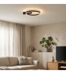 Ring ceiling lamps - Azzardo ARTE TOP 15W+15W CCT BK Sufitowa Zmienna Barwa Światła Czarny Mat AZ7010 - product 2