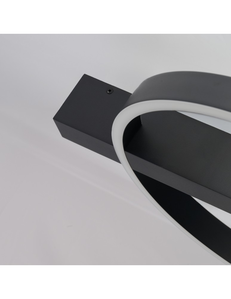Ring ceiling lamps - Azzardo ARTE TOP 15W+15W CCT BK Sufitowa Zmienna Barwa Światła Czarny Mat AZ7010 - product kolory-swiatla.pl 3