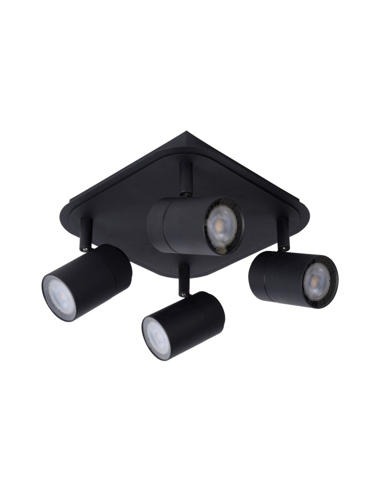 Spotlight ceiling lamps - Lucide LENNERT Wall-mounted 4xGU10 black 26958/20/30 - product kolory-swiatla.pl 3