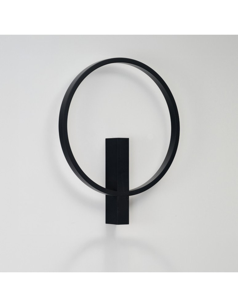 Ring wall lamps - Azzardo ARTE WALL 25W CCT BK Ścienna/Kinkiet Zmienna Barwa Światła Czarny Mat AZ7009 - product kolory-swiatla.pl 2