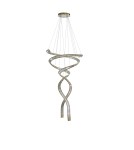 Glamour pendant lamps - Azzardo SPARK SPIRAL XXL CCT SWITCH DIMM GO Wisząca Zmienna Barwa Światła Złoty Połysk AZ6898 - product 2