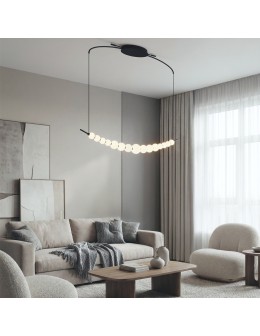Azzardo PERLA PENDANT LINE 3-STEP DIMM BK Wisząca 3 Tryby Jasności Czarny Mat AZ6896