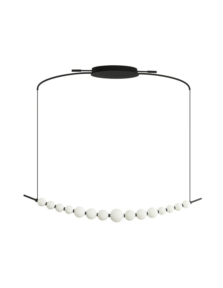 Modern pendant lamps - Azzardo PERLA PENDANT LINE 3-STEP DIMM BK Wisząca 3 Tryby Jasności Czarny Mat AZ6896 - product kolory-swiatla.pl 3