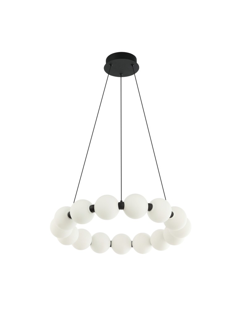 Lampy wiszące kule - Azzardo PERLA PENDANT 60 3-STEP DIMM BK Wisząca 3 Tryby Jasności Czarny Mat AZ6895 - produkt kolory-swiatla.pl 1