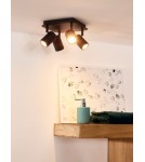 Lampy sufitowe reflektory - Lucide LENNERT  Ścienna 4xGU10 czarny 26958/20/30 - produkt 4