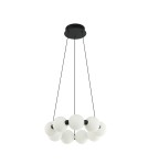 Lampy wiszące kule - Azzardo PERLA PENDANT 40 3-STEP DIMM BK Wisząca 3 Tryby Jasności Czarny Mat AZ6894 - produkt 1