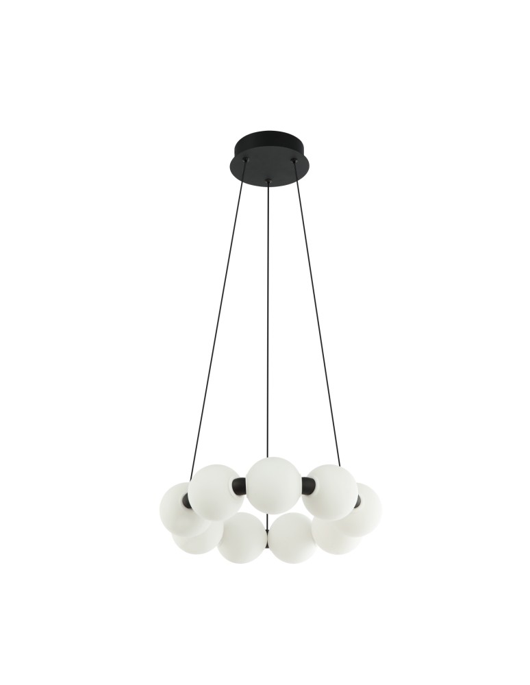 Lampy wiszące kule - Azzardo PERLA PENDANT 40 3-STEP DIMM BK Wisząca 3 Tryby Jasności Czarny Mat AZ6894 - produkt kolory-swiatla.pl 1