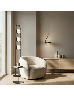 Azzardo ASTRID FLOOR BK Podłogowa Czarny Mat AZ6893