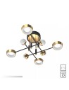 Zobacz Zuma Line Lara Lampa Sufitowa Czarny / Francuskie Złoto MX7170-8-3BGT