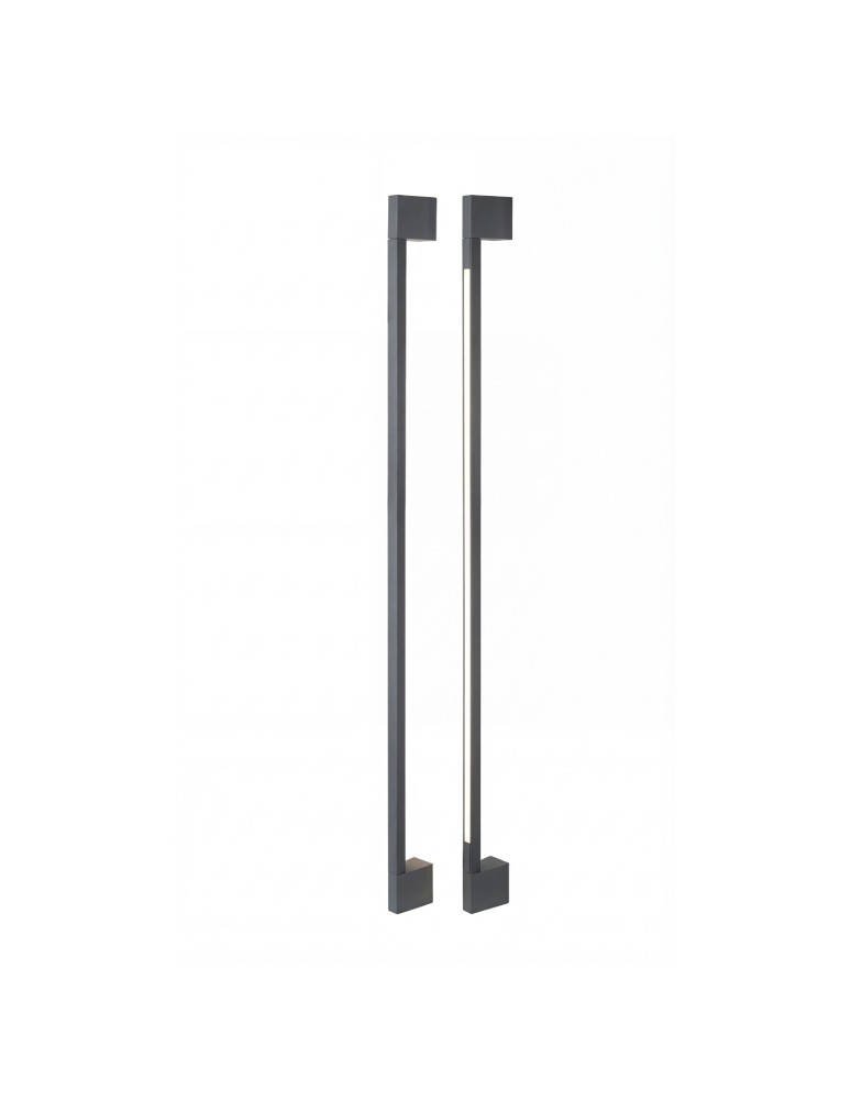 Outdoor wall lamps - Azzardo GUSTO 120 WALL IP54 3000K DGR Dark Gray Mat Wall lamp/wall lamp AZ6838 - product kolory-swiatla.pl 2