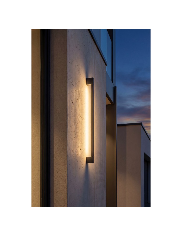 Outdoor wall lamps - Azzardo GUSTO 120 WALL IP54 3000K DGR Dark Gray Mat Wall lamp/wall lamp AZ6838 - product kolory-swiatla.pl 1