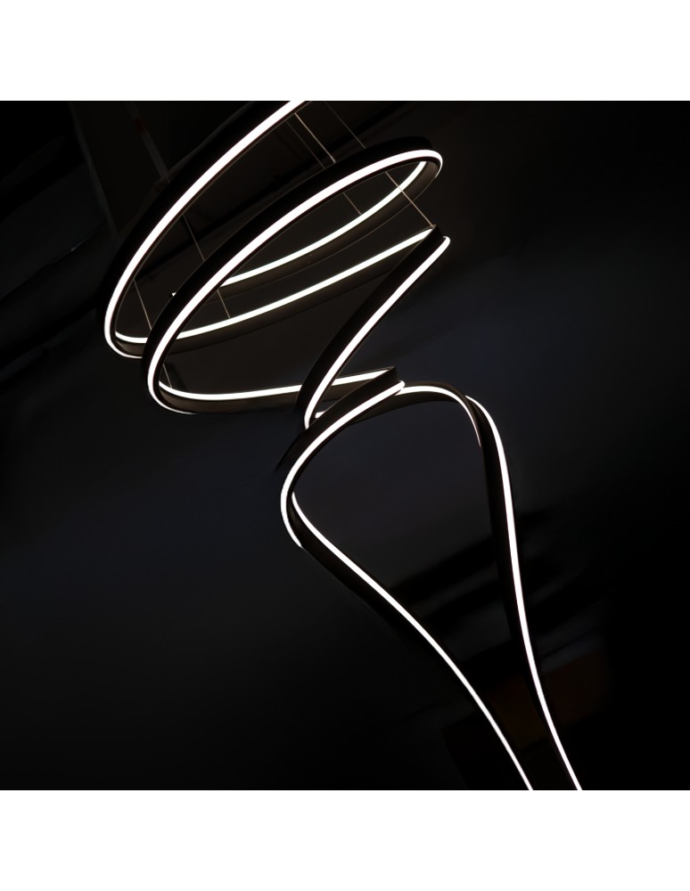 Designer pendant lamps - Azzardo RIBANA 3-STEP DIMM BK Wisząca 3 Tryby Jasności Czarny Mat AZ6780 - product kolory-swiatla.pl 3