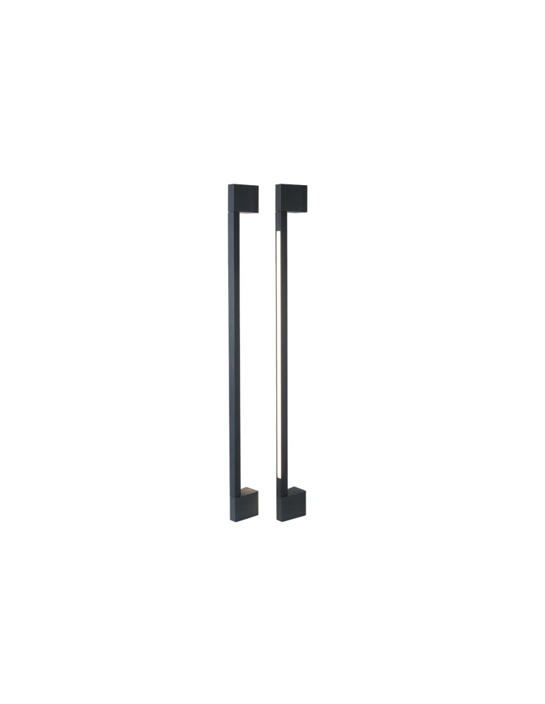 Outdoor wall lamps - Azzardo GUSTO 90 WALL IP54 3000K BK Black Mat Wall lamp/wall lamp AZ6839. - product kolory-swiatla.pl 2