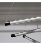 Designer pendant lamps - Azzardo PALOS 6 3-STEP DIMM BK Wisząca 3 Tryby Jasności Czarny Szczotkowany AZ6778 - product 2