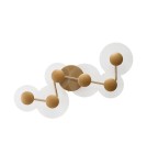 Designer wall lamps - Azzardo MEADOW 6 3-STEP DIMM GO Sufitowa/Ścienna 3 Tryby Jasności Złoty Szczotkowany AZ6776 - product 1