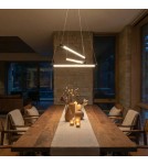 Designer pendant lamps - Azzardo PALOS 3 3-STEP DIMM BK Wisząca 3 Tryby Jasności Czarny Szczotkowany AZ6777 - product 1