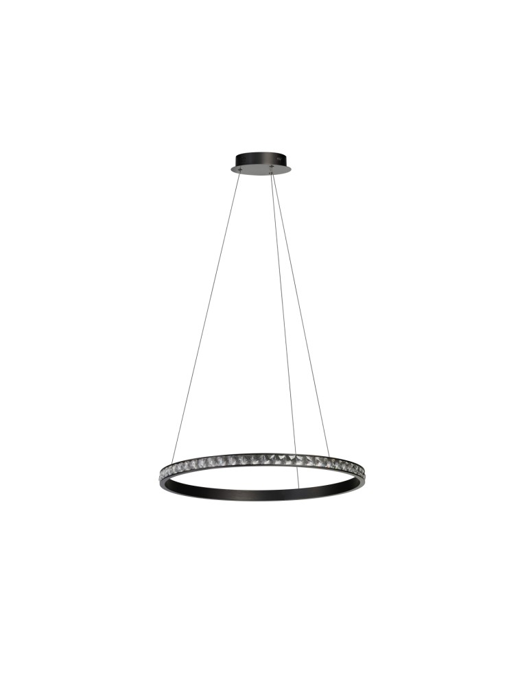 Pendant lamps circles - Azzardo AZALEA 60 3-STEP DIMM BK Wisząca 3 Tryby Jasności Czarny Szczotkowany AZ6772 - product kolory-swiatla.pl 1