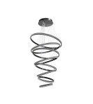 Designer pendant lamps - Azzardo AZALEA SPIRAL 3-STEP DIMM BK Wisząca 3 Tryby Jasności Czarny Szczotkowany AZ6774 - product 2