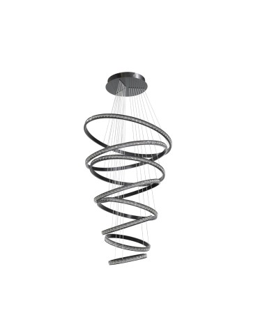 Azzardo AZALEA SPIRAL 3-STEP DIMM BK Wisząca 3 Tryby Jasności Czarny Szczotkowany AZ6774 - product 2