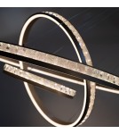 Pendant lamps circles - Azzardo CAMELIA 40+60+80 3-STEP DIMM GO Wisząca 3 Tryby Jasności Różowy Złoty Szczotkowany AZ6769 - product 4