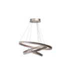 Pendant lamps circles - Azzardo CAMELIA 40+60+80 3-STEP DIMM GO Wisząca 3 Tryby Jasności Różowy Złoty Szczotkowany AZ6769 - product 2