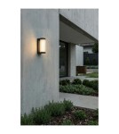 Kinkiety zewnętrzne - Azzardo EBRO WALL IP65 12W 3000K BK Ścienna/Kinkiet Zewnętrzna Czarny Mat AZ6764 - produkt 1