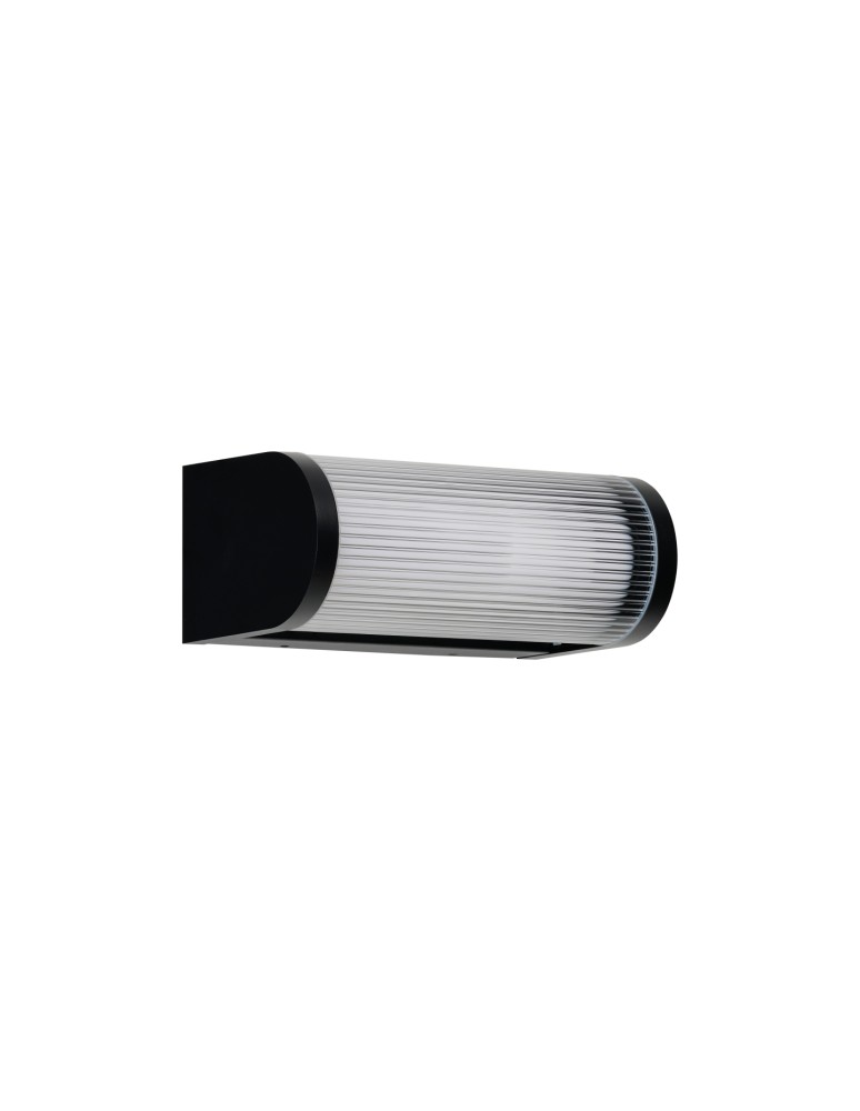 Kinkiety zewnętrzne - Azzardo EBRO WALL IP65 12W 3000K BK Ścienna/Kinkiet Zewnętrzna Czarny Mat AZ6764 - produkt kolory-swiatla.pl 2