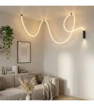 Lampy wiszące designerskie - Azzardo IVY 5m 3-STEP DIMM BK Wisząca 3 Tryby Jasności Czarny Mat AZ6750 - produkt 1