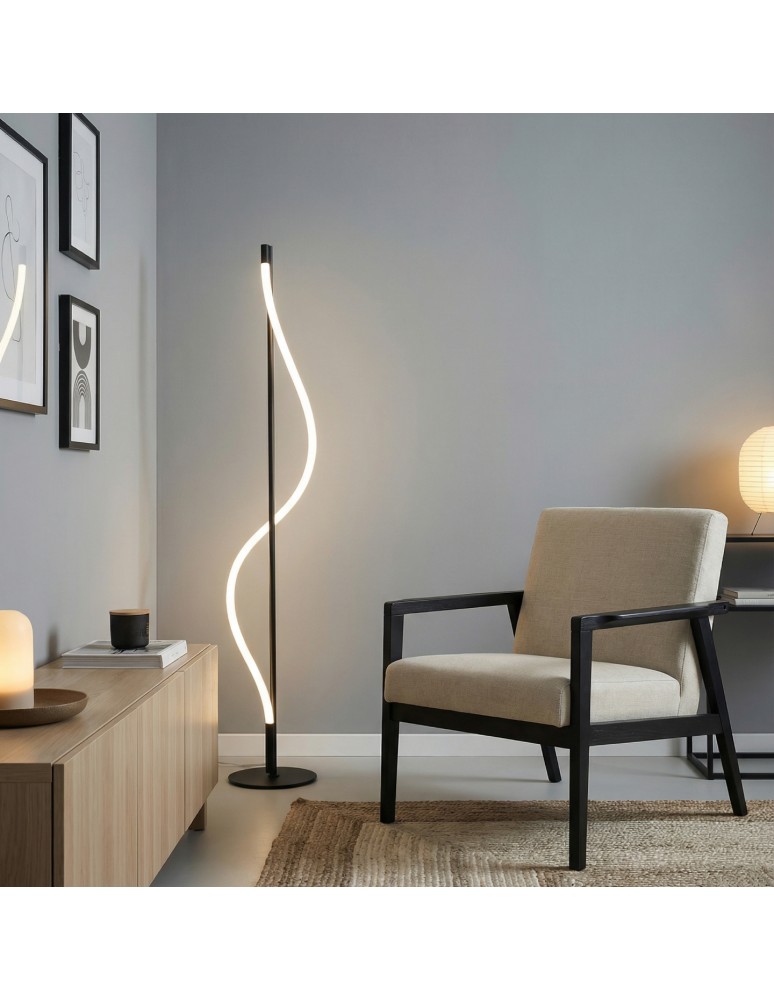Modern floor lamps - Azzardo IVY FLOOR DIMM BK Podłogowa Czarny Mat AZ6749 - product kolory-swiatla.pl 1
