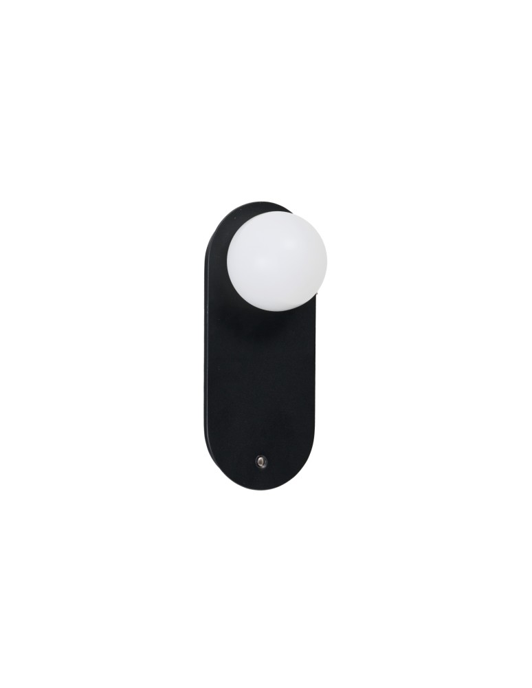Wall lamps for bedrooms - Azzardo AMORO WALL CCT BK Ścienna/Kinkiet Zmienna Barwa Światła Czarny Mat AZ6721 - product kolory-swiatla.pl 1