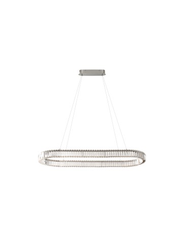 Azzardo SPARK OVAL PENDANT 120 CCT DIMM CH + REMOTE CONTROL Wisząca Zmienna Barwa Światła, Pilot Chrom Połysk AZ6710