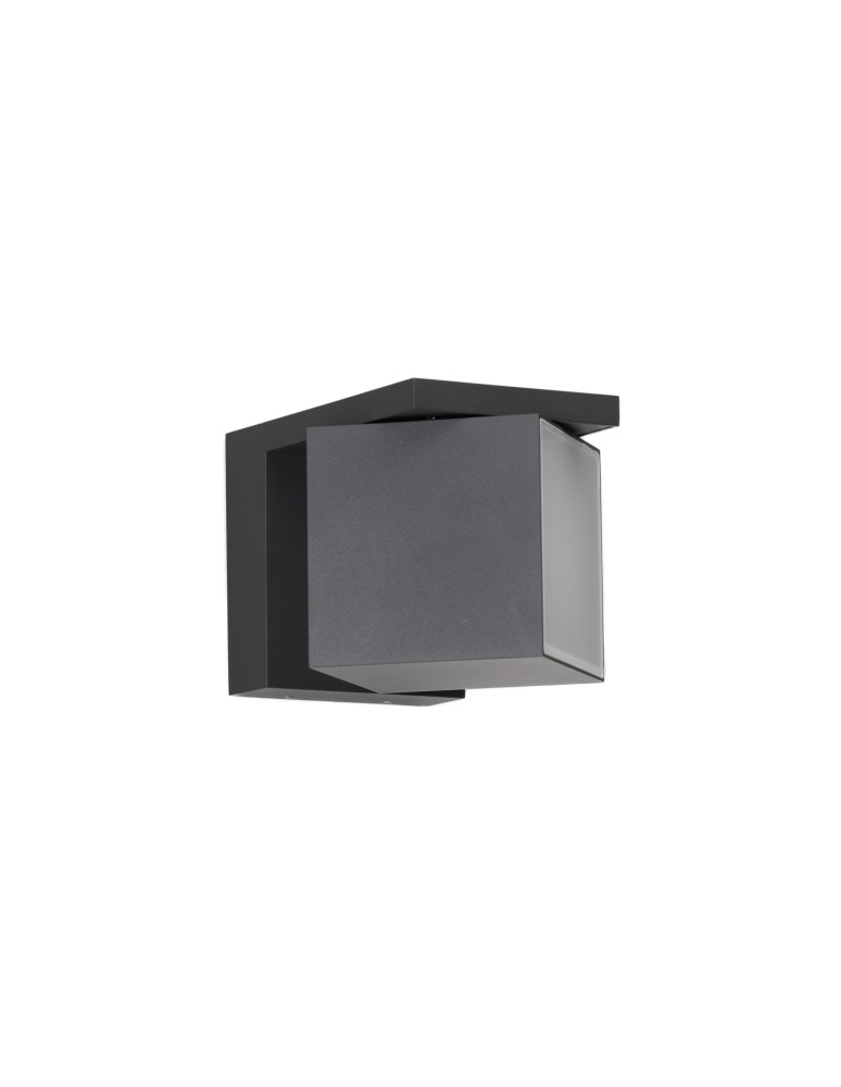 Outdoor wall lamps - Azzardo CUBIC IP54 18W 3000K DGR Ścienna/Kinkiet Zewnętrzna Ciemny Szary Mat AZ6689 - product kolory-swiatla.pl 2