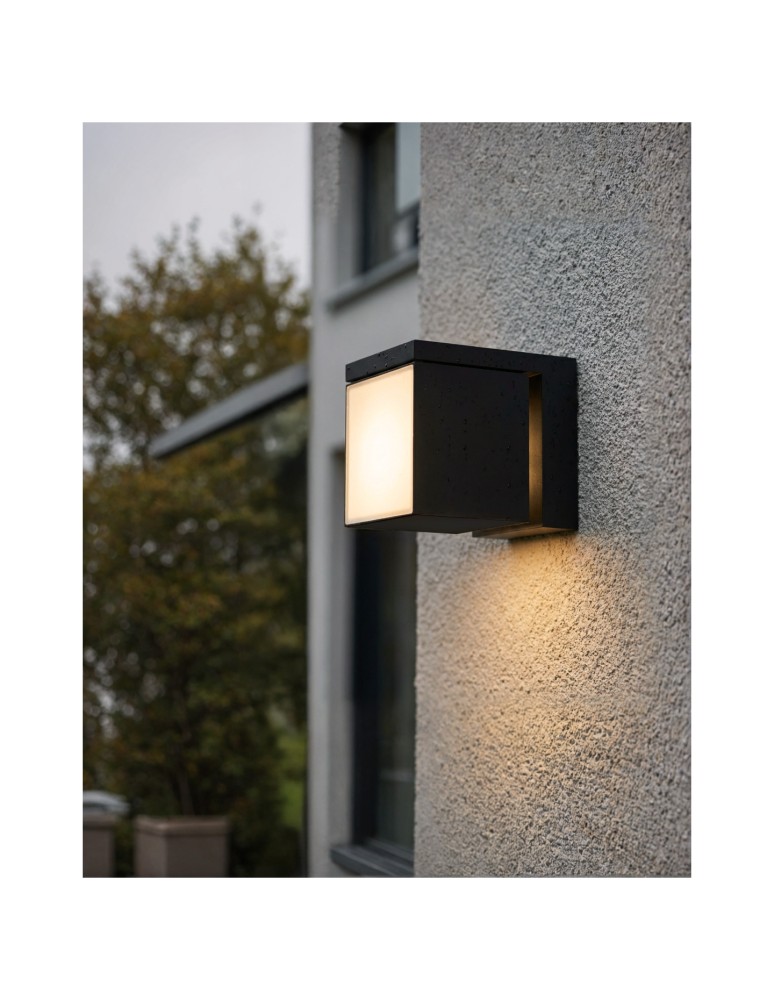 Outdoor wall lamps - Azzardo CUBIC IP54 18W 3000K BK Ścienna/Kinkiet Zewnętrzna Czarny Mat AZ6687 - product kolory-swiatla.pl 1